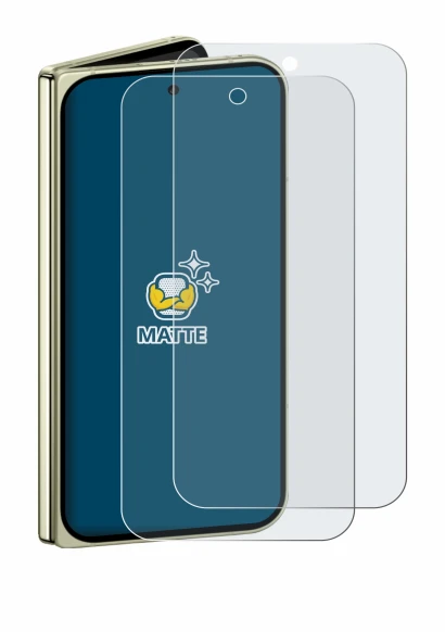 Imagen del dispositivo Google Pixel 10 Pro Fold con una amplia variedad de protectores de pantalla.