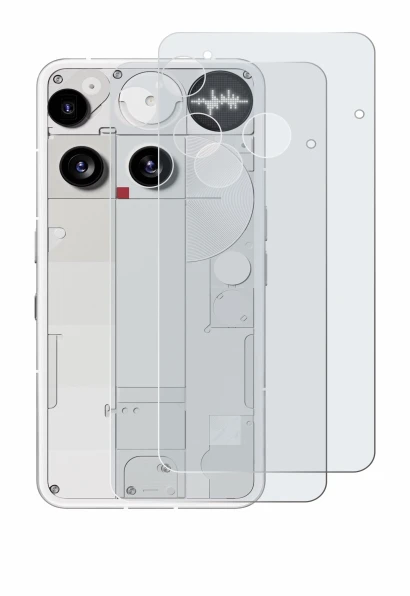 Imagen del dispositivo Nothing Phone (3) (Trasero) con una amplia variedad de protectores de pantalla.