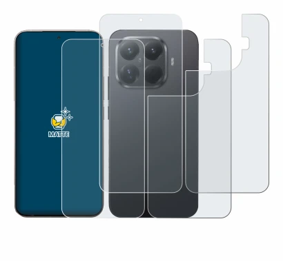 Imagen del dispositivo Xiaomi 15T Pro (Frontal+Trasero) con una amplia variedad de protectores de pantalla.
