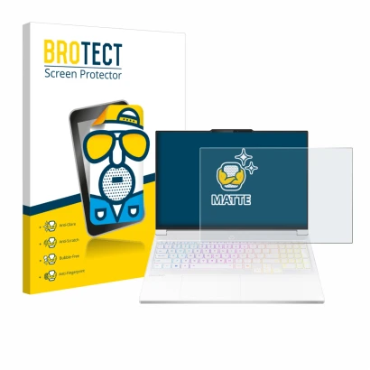 Parte frontal de un envase de producto con el logotipo de la marca BROTECT. Al lado se muestra el dispositivo Lenovo Legion 7i