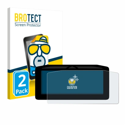 Parte frontal de un envase de producto con el logotipo de la marca BROTECT. Al lado se muestra el dispositivo Ducati XDiavel V