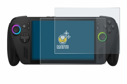 Imagen del dispositivo ASUS ROG Xbox Ally X con una amplia variedad de protectores de pantalla.