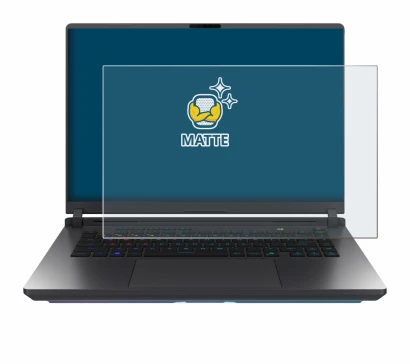 Imagen del dispositivo ASUS ROG Strix G16 2025 con una amplia variedad de protectores de pantalla.