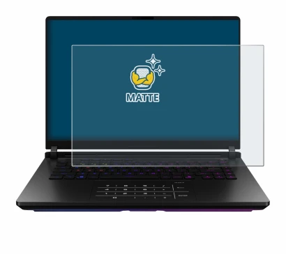 Imagen del dispositivo ASUS ROG Strix SCAR 18 2025 con una amplia variedad de protectores de pantalla.