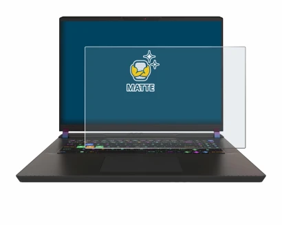 Imagen del dispositivo MSI Vector 17 HX con una amplia variedad de protectores de pantalla.