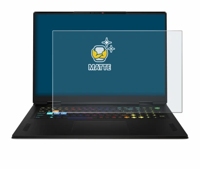 Imagen del dispositivo MSI Vector A18 HX 2025 con una amplia variedad de protectores de pantalla.
