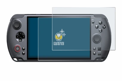 Imagen del dispositivo GPD Win 5 con una amplia variedad de protectores de pantalla.