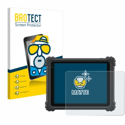 Parte frontal de un envase de producto con el logotipo de la marca BROTECT. Al lado se muestra el dispositivo Autel MaxiCOM Ul