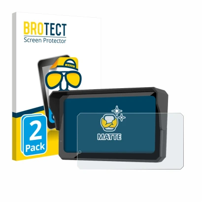 Parte frontal de un envase de producto con el logotipo de la marca BROTECT. Al lado se muestra el dispositivo Carpuride W602S 