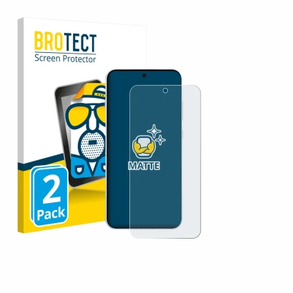 Parte frontal de un envase de producto con el logotipo de la marca BROTECT. Al lado se muestra el dispositivo Oppo Find X8s co