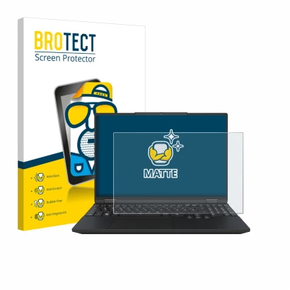 Parte frontal de un envase de producto con el logotipo de la marca BROTECT. Al lado se muestra el dispositivo Tuxedo InfinityB