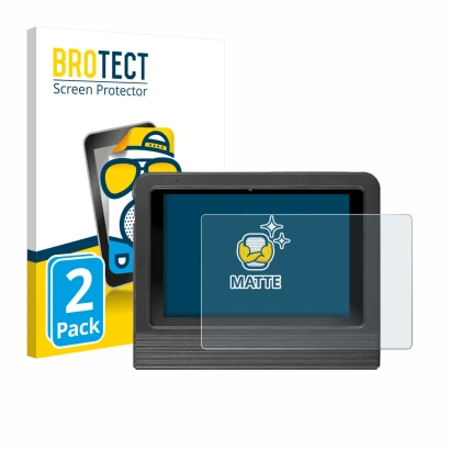 Parte frontal de un envase de producto con el logotipo de la marca BROTECT. Al lado se muestra el dispositivo Launch X-431 V +