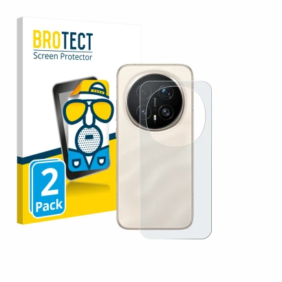 Parte frontal de un envase de producto con el logotipo de la marca BROTECT. Al lado se muestra el dispositivo Honor Magic 8 Pr