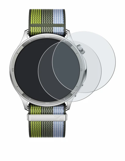 Imagen del dispositivo Oppo Watch S con una amplia variedad de protectores de pantalla.