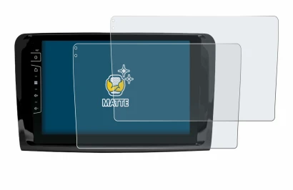 Imagen del dispositivo Dynavin D9-DF432 9" con una amplia variedad de protectores de pantalla.