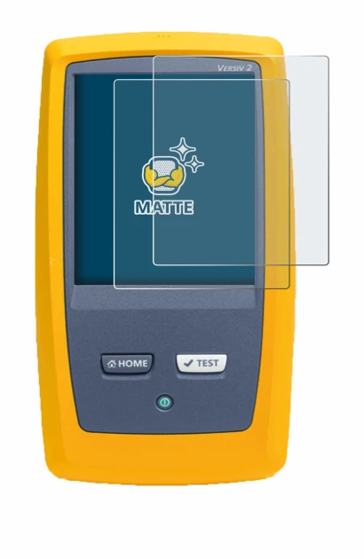 Imagen del dispositivo Fluke DSX8000 con una amplia variedad de protectores de pantalla.