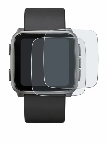 Imagen del dispositivo Pebble Time 2 2026 con una amplia variedad de protectores de pantalla.