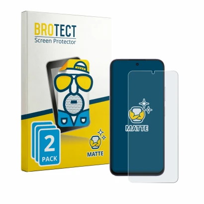Parte frontal de un envase de producto con el logotipo de la marca BROTECT. Al lado se muestra el dispositivo Honor Play 80 co