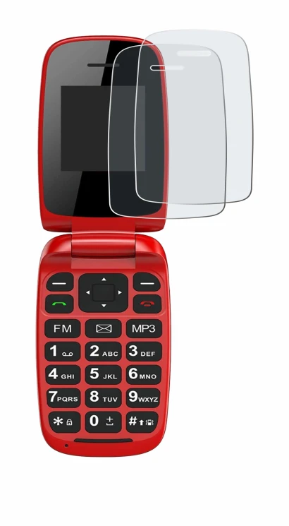 Imagen del dispositivo Chakeyake R341 con una amplia variedad de protectores de pantalla.