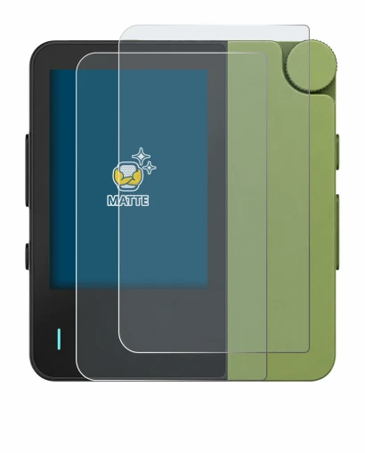Imagen del dispositivo Hiby W4 con una amplia variedad de protectores de pantalla.