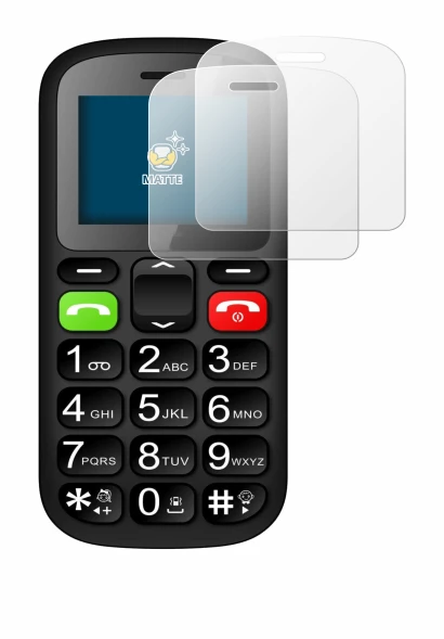 Imagen del dispositivo artfone CS181 con una amplia variedad de protectores de pantalla.