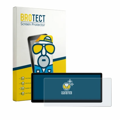 Parte frontal de un envase de producto con el logotipo de la marca BROTECT. Al lado se muestra el dispositivo Xtrons QWBX24CCB