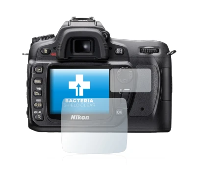 Imagen del dispositivo Nikon D80 con una amplia variedad de protectores de pantalla.
