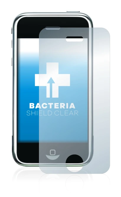 Imagen del dispositivo Apple iPhone 2G con una amplia variedad de protectores de pantalla.