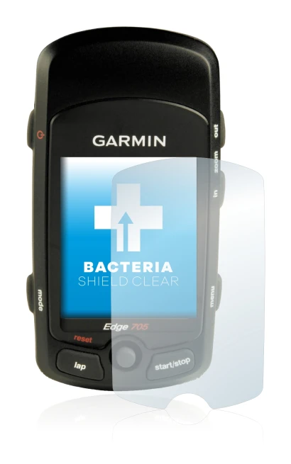 Imagen del dispositivo Garmin Edge 705 con una amplia variedad de protectores de pantalla.