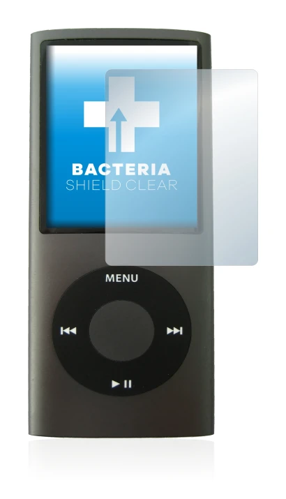 Imagen del dispositivo Apple iPod nano (4a Gen.) con una amplia variedad de protectores de pantalla.