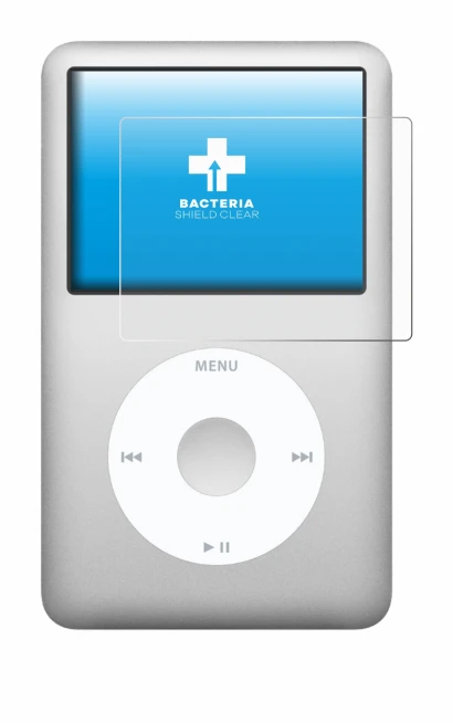 Imagen del dispositivo Apple iPod classic 160 GB (7a Gen.) con una amplia variedad de protectores de pantalla.