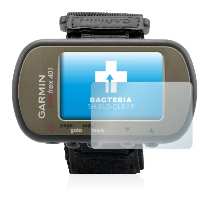 Imagen del dispositivo Garmin Foretrex 401 con una amplia variedad de protectores de pantalla.