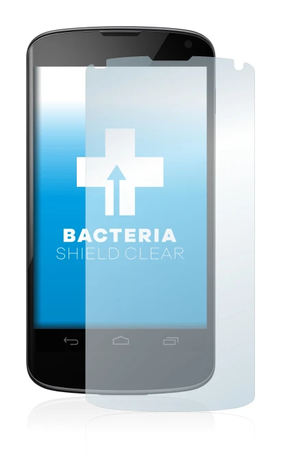 Imagen del dispositivo Google Nexus 4 con una amplia variedad de protectores de pantalla.