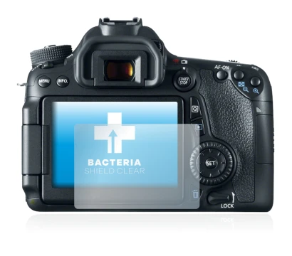 Imagen del dispositivo Canon EOS 70D con una amplia variedad de protectores de pantalla.