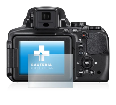 Imagen del dispositivo Nikon Coolpix P900 con una amplia variedad de protectores de pantalla.