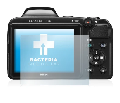 Imagen del dispositivo Nikon Coolpix L340 con una amplia variedad de protectores de pantalla.