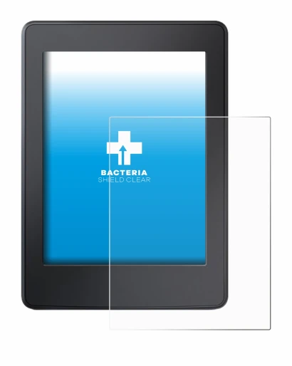Imagen del dispositivo Amazon Kindle Paperwhite 2015 (7a Gen.) con una amplia variedad de protectores de pantalla.