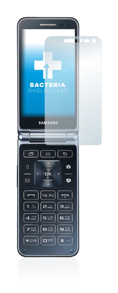 Imagen del dispositivo Samsung Galaxy Folder 2 con una amplia variedad de protectores de pantalla.