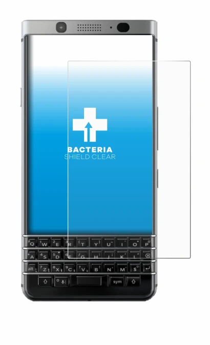 Imagen del dispositivo BlackBerry Keyone con una amplia variedad de protectores de pantalla.