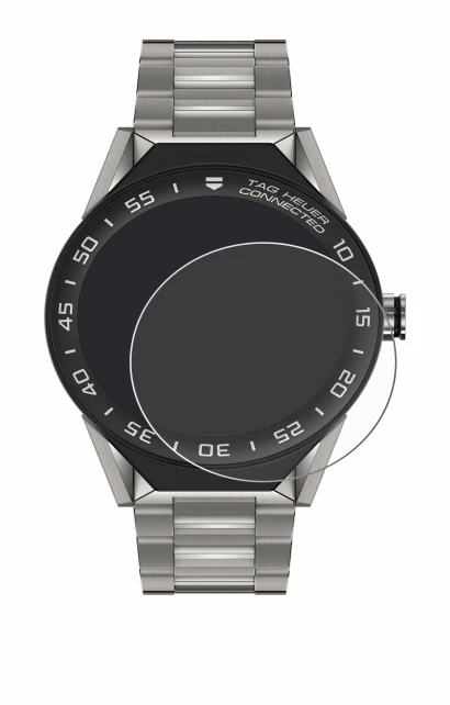 Imagen del dispositivo TAG Heuer Connected Modular 45 con una amplia variedad de protectores de pantalla.