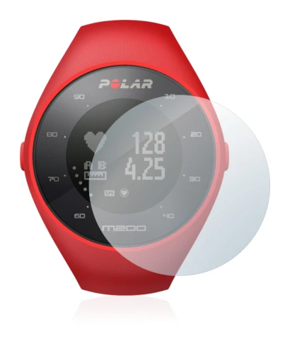 Imagen del dispositivo Polar M200 con una amplia variedad de protectores de pantalla.