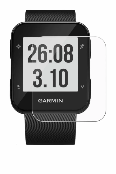 Imagen del dispositivo Garmin Forerunner 30 con una amplia variedad de protectores de pantalla.