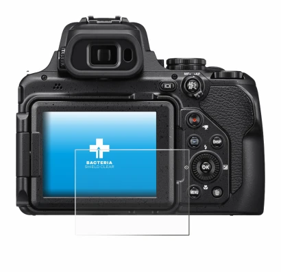 Imagen del dispositivo Nikon Coolpix P1000 con una amplia variedad de protectores de pantalla.