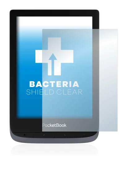 Imagen del dispositivo PocketBook Touch HD 3 con una amplia variedad de protectores de pantalla.