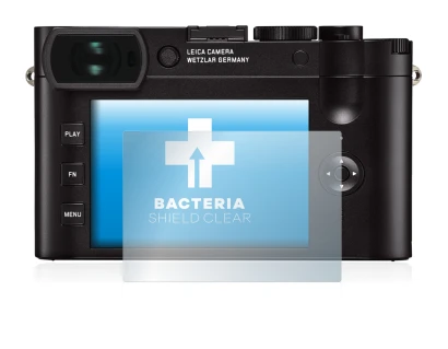 Imagen del dispositivo Leica Q2 con una amplia variedad de protectores de pantalla.