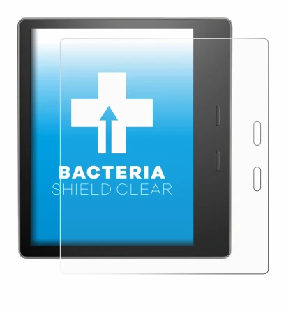 Imagen del dispositivo Amazon Kindle Oasis 2019 (10a Gen.) con una amplia variedad de protectores de pantalla.