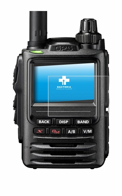 Imagen del dispositivo Yaesu FT-3D con una amplia variedad de protectores de pantalla.