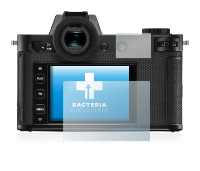 Imagen del dispositivo Leica SL2 con una amplia variedad de protectores de pantalla.