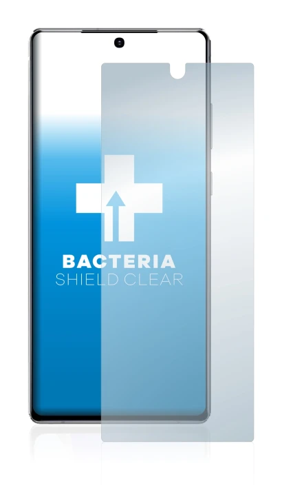 Imagen del dispositivo Samsung Galaxy Note 20 con una amplia variedad de protectores de pantalla.