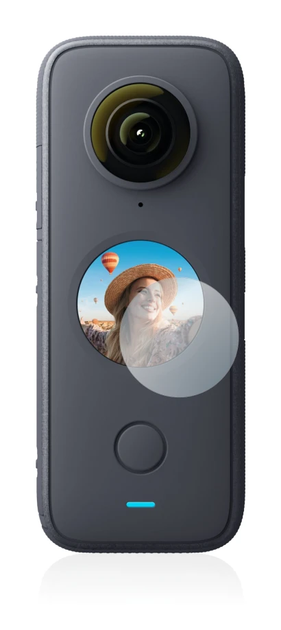 Imagen del dispositivo Insta360 One X2 con una amplia variedad de protectores de pantalla.